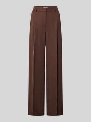 Wide leg bandplooibroek met achterzakken Shop The Look MANNEQUINE