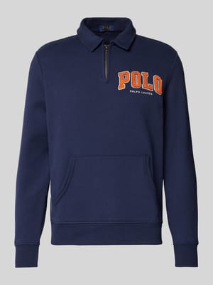 Sweatshirt mit Polokragen Shop The Look MANNEQUINE