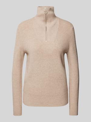 Strickpullover mit Troyer-Kragen Shop The Look MANNEQUINE