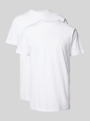 T-shirt z okrągłym dekoltem w zestawie 2 szt. Shop The Look MANNEQUINE