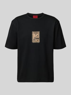 Koszulka T-shirt z czystej bawełny, krój regular fit, model 'DOBUL' Shop The Look MANNEQUINE
