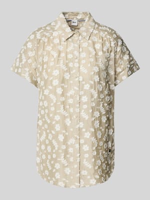 Regular Fit Bluse mit Knopfleiste Shop The Look MANNEQUINE