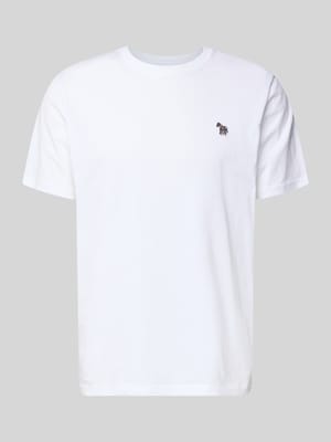 Regular Fit T-Shirt mit Rundhalsausschnitt Shop The Look MANNEQUINE