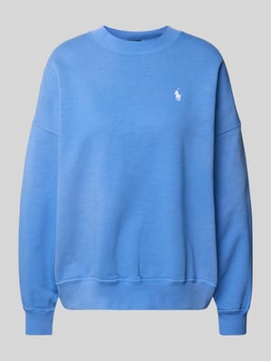 Oversized Sweatshirt mit Label-Stitching Shop The Look MANNEQUINE