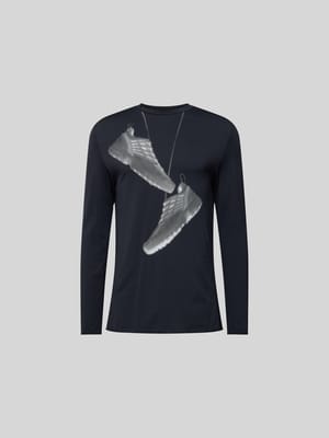 Regular Fit Longsleeve mit Motiv-Print Shop The Look MANNEQUINE