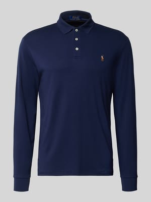 slim fit poloshirt van puur katoen Shop The Look MANNEQUINE