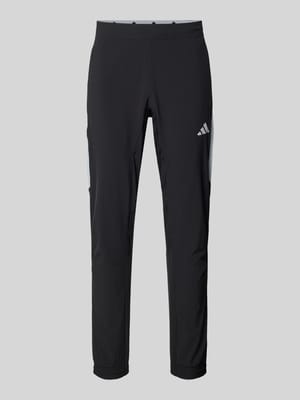 Slim fit trainingsbroek met logoprint, model 'Tech' Shop The Look MANNEQUINE