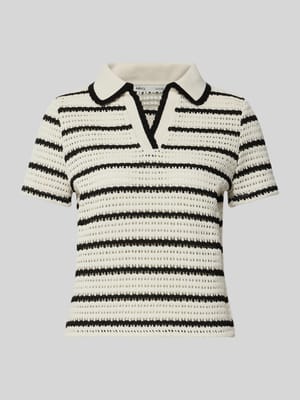 Strickshirt mit Polokragen Modell 'MIFFY' Shop The Look MANNEQUINE