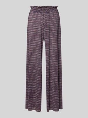 wide fit broek met elastische band Shop The Look MANNEQUINE