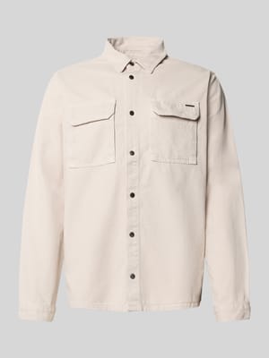 Regular fit jeansoverhemd met borstzakken Shop The Look MANNEQUINE