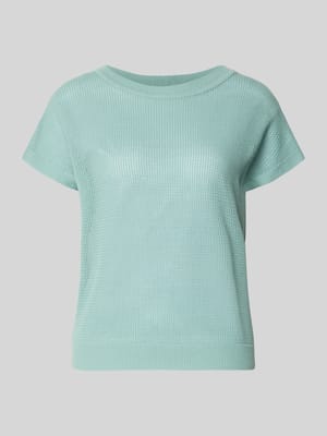Bluzka z dzianiny z okrągłym dekoltem Shop The Look MANNEQUINE
