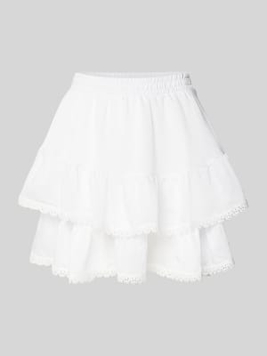 Minirock mit Häkelspitze Modell 'Boho' Shop The Look MANNEQUINE