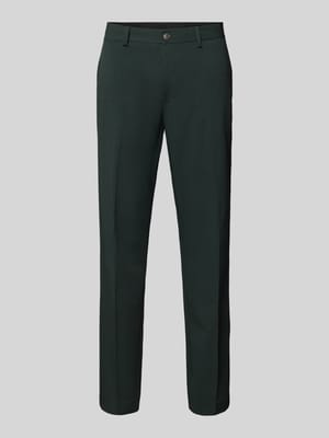 Slim fit pantalon met persplooien, model 'LIAM' Shop The Look MANNEQUINE