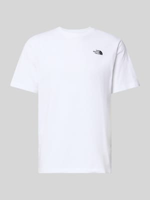 T-shirt o kroju regular fit z wyhaftowanym logo Shop The Look MANNEQUINE