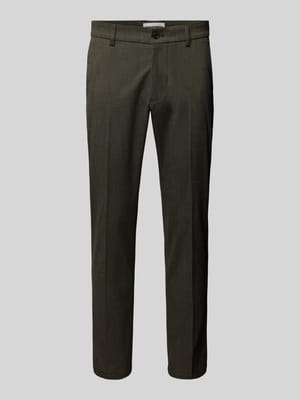 Slim fit pantalon met steekzakken, model 'Ajend' Shop The Look MANNEQUINE