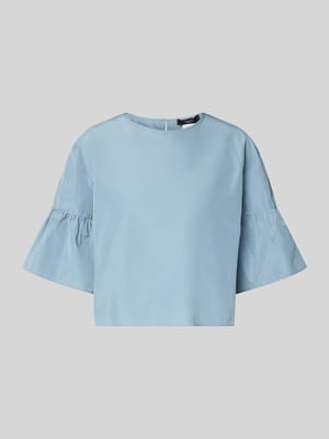 Cropped Blusentop mit Baumwoll-Anteil Modell 'BREAK' Shop The Look MANNEQUINE