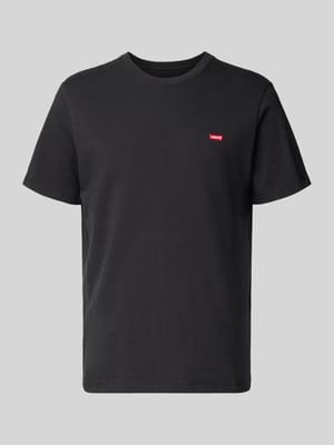 T-shirt met labelstitching Shop The Look MANNEQUINE