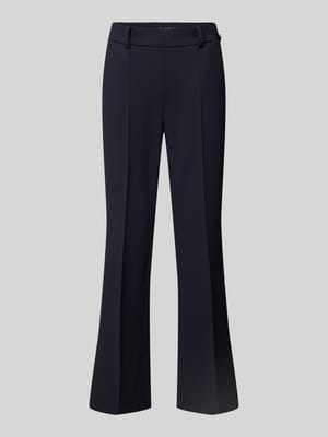 Regular fit stoffen broek met structuurmotief, model 'FRANCOISE' Shop The Look MANNEQUINE