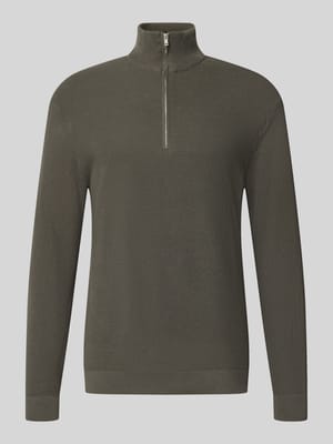 sweter o kroju regular fit z czystej bawełny model 'TONY' Shop The Look MANNEQUINE