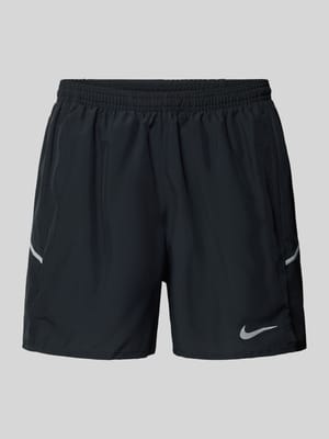 Shorts mit seitlichen Eingrifftaschen und Logo-Print Shop The Look MANNEQUINE