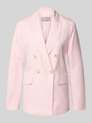 Regular Fit Blazer aus Leinen-Mix mit Viskose-Anteil Shop The Look MANNEQUINE