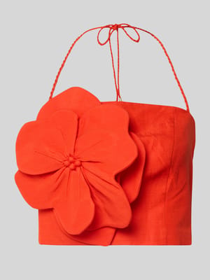 Crop Top aus Leinen-Viskose-Mix mit floraler Applikation
Shop The Look MANNEQUINE