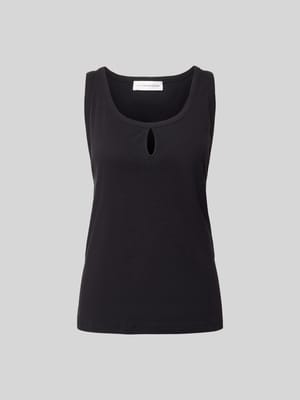 Regular Fit Top mit Leinen-Anteil Shop The Look MANNEQUINE