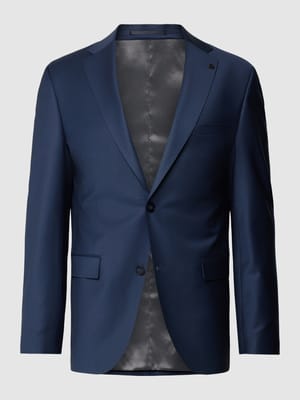 Slim Fit 2-Knopf-Sakko aus Merinowolle in royalblau Shop The Look MANNEQUINE