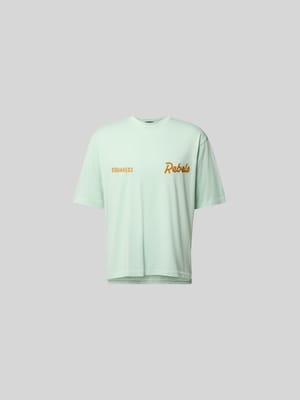 Loose Fit T-Shirt mit Logo-Stitching Shop The Look MANNEQUINE