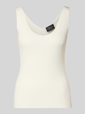 Top o kroju slim fit z mieszanki wiskozy Shop The Look MANNEQUINE