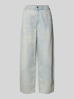 Wide Leg Jeans mit elastischem Bund Shop The Look MANNEQUINE