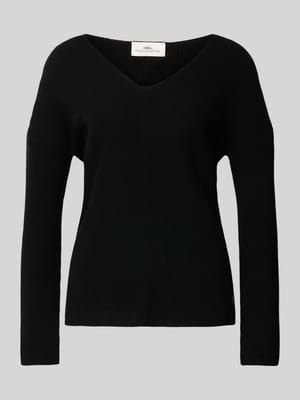 Kasjmier gebreide pullover met V-hals Shop The Look MANNEQUINE