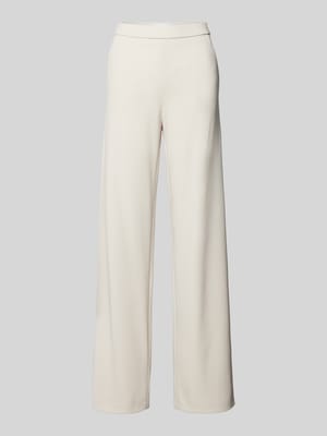 Wide fit stoffen broek met elastische band Shop The Look MANNEQUINE