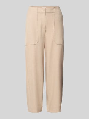 Barrel fit stoffen broek met steekzakken, model 'Myha fresh' Shop The Look MANNEQUINE