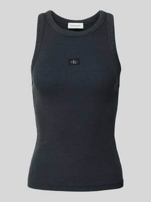 Tanktop mit Label-Detail Shop The Look MANNEQUINE