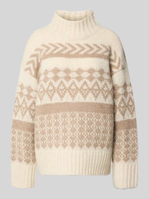 Comfort Fit Strickpullover aus Norweger-Strick Modell 'AMPLE' Shop The Look MANNEQUINE