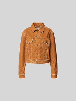 Jeansjacke mit Knopfleiste Shop The Look MANNEQUINE