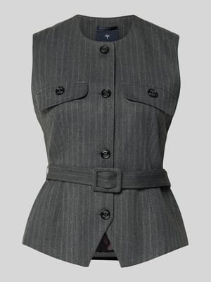 Regular Fit Weste mit Viskose-Anteil Modell 'Viola2' Shop The Look MANNEQUINE