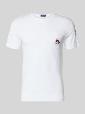 t-shirt o kroju slim fit z czystej bawełny z motywem POLO BEAR Shop The Look MANNEQUINE
