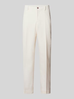 Regular Fit Anzughose aus Leinen-Baumwoll-Mix Modell 'RAFA' Shop The Look MANNEQUINE