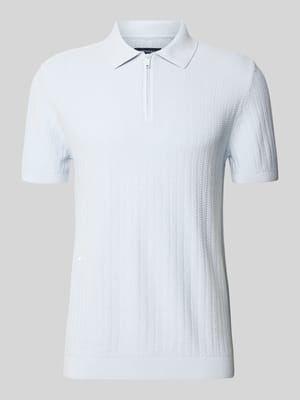 Koszulka polo z krótkim zamkiem błyskawicznym i kołnierzykiem polo Shop The Look MANNEQUINE