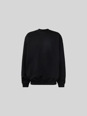 Oversized Sweatshirt mit Label-Detail Shop The Look MANNEQUINE