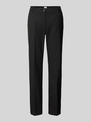 Straight fit stoffen broek met viscose, model 'Maron' Shop The Look MANNEQUINE