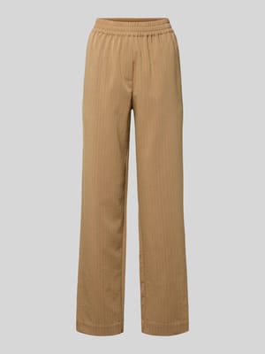 Wide leg stoffen broek van viscosemix model 'JINOU' Shop The Look MANNEQUINE