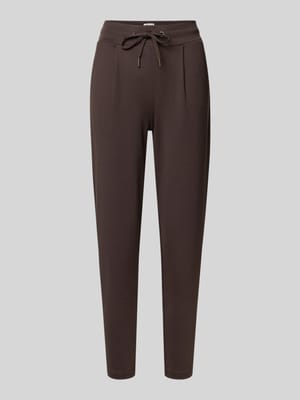 Sweatpants met elastische band, model 'KATE' Shop The Look MANNEQUINE