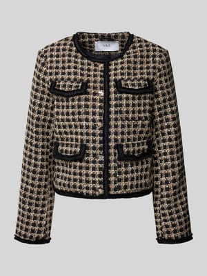 Slim Fit Jacke in Bouclé-Optik Modell 'VISMO' Shop The Look MANNEQUINE