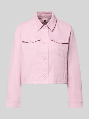 Spijkerjack met knoopsluiting en borstzakken Shop The Look MANNEQUINE