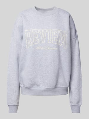 Sweatshirt mit Label-Print Shop The Look MANNEQUINE