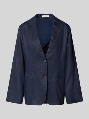 Żakiet lniany z lamowanymi kieszeniami Shop The Look MANNEQUINE