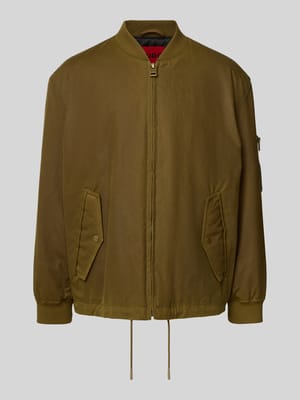 Regular Fit Bomberjacke aus reiner Baumwolle Shop The Look MANNEQUINE